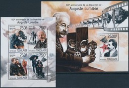 ** 2014 Auguste Lumiere Halálának évfordulója Kisív + Blokk - Autres & Non Classés