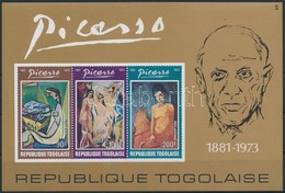 ** 1974 Picasso, Festmények Vágott Blokk,
Picasso, Paintings Imperforated Block
Mi 82 - Autres & Non Classés