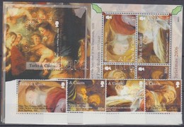 ** 2006 Karácsony: Rubens Festmények ívsarki Sor + Kisív Mi 1824-1831 + Blokk Mi 232 - Sonstige & Ohne Zuordnung