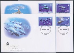 2006 WWF Törpe-kardszárnyúdelfin Sor Mi 1307-1310 4 FDC - Sonstige & Ohne Zuordnung