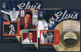 ** 2012 Elvis Presley 3 Klf Blokk Mi 183-185 - Altri & Non Classificati