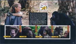 ** 2012 Jane Goodall, A Világhírű Csimpánzkutató Kisívsor Mi 2826-2833 - Sonstige & Ohne Zuordnung
