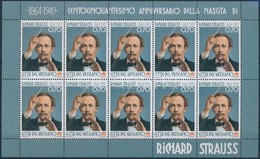 ** 2014 Richard Strauss Születésének 150. évfordulója Kisív Mi 1815 - Andere & Zonder Classificatie