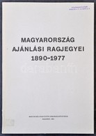 Dr. Flóderer István: Magyarország Ajánlási Ragjegyei 1890-1977 (MABÉOSZ, 1981) - Ohne Zuordnung