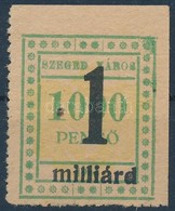 1946 Szeged Városi 1milliárdP/1.000P ívsarki Illetékbélyeg (4.500) - Unclassified