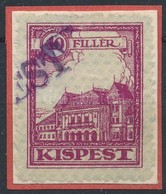 1927 Kispest Forgalmi Adójegy 3 Sz. Bélyeg 13:13 1/2 Fogazással (6.000) - Non Classificati