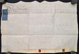 1798 Angol Nyelvű Szerződés éves Kölcsönről, Pergamen, Okmánybélyeggel, Rányomott Viaszpecséttel - Zonder Classificatie