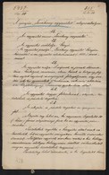 1888 Gönyű: Tevékeny Egyesület Alapszabályai. 8p .Kézirat.aláírásokkal, Pecsétekkel - Non Classés