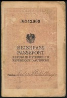 1929 Republik Österreich Fényképes útlevél / Passport - Ohne Zuordnung