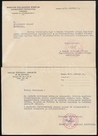 1946-1960 4 Db Szociáldemokrata/MDP/MSZMP Pártügyekben írt Hivatalos Levél, Közte SZDP-ből Való Kizárással Kapcsolatos I - Non Classificati