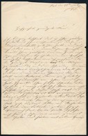 1846 Pest, Családi ügyekben írt Német Nyelvű Levél, 4 P. - Unclassified