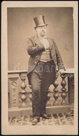 Cca 1863 C. Reiner-Rocksch Drezdai Műtermében Készült, Vizitkártya Méretű Fénykép, 10,6x6 Cm - Altri & Non Classificati