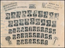 1959 Budapest, Bólyai János Fotó-, Szövő- és Hurkoló Technikum Tanárai és Végzett Növendékei, Kistabló Nevesített Portré - Other & Unclassified