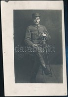Cca 1914-1918 Katona Az I. Világháborúból, Karddal, Fotó, 13,5×9 Cm - Autres & Non Classés
