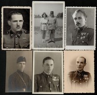 Cca 1920-1940 12 Db Vegyes Katonai Fotó A Horthy-korszakból, 6×4 és 13×89 Cm Közötti Méretekben - Otros & Sin Clasificación