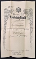 1887 Wien(Bécs), Katonai Címadományozó Oklevél - Other & Unclassified