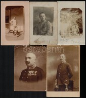 Cca 1914-1918 Vegyes Katonai Fényképek Az I. Világháborúból, 9 Db, 8×5 és 14×10 Cm Közötti Méretekben - Other & Unclassified