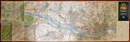 Vízi Sporttérképek 5.: A Duna A Budapest-Vác Szakaszának Térképe, 1:25000, M. Kir. Állami Térképészet, Hiányos, 42×133 C - Andere & Zonder Classificatie