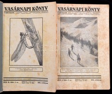 1929 Vasárnapi Könyv. 1929. I. és II. Félév. Teljes, XIX. évfolyam. Papírkötésben, Két Kötetben, Kissé Foltos Lapokkal. - Non Classificati