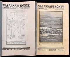 1930 Vasárnapi Könyv. 1930. I. és II. Félév. Teljes, XX. évfolyam. Papírkötésben, Két Kötetben, Kissé Foltos Lapokkal, A - Non Classificati