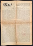 1956 A Kárpáti Igaz Szó C. újságnak Az SZKP XX. Kongresszusáról, A Személyi Kultusz Végéről Beszámoló Száma. - Zonder Classificatie