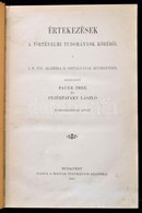 Értekezések A Történelmi Tudományok Köréből. 36. Kötet. Szerk.: Pauer Imre, Fejérpataky László. 
1. Szádeczky Lajos: Még - Non Classés