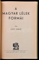 Lükő Gábor: A Magyar Lélek Formái. Bp.,1942, Exodus,(Sylvester Rt.-ny.), 340 P.+XL(fekete-fehér)+4 (színes) T. Első Kiad - Ohne Zuordnung