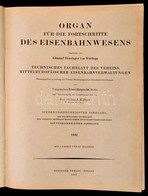 1942 Organ Für Die Fortschritte Des Eisenbahnwesens. 97. évf. Berlin, 1942, Julius Springer. Német Nyelven. Átkötött Egé - Unclassified