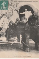 CPA CAMBODGE A DOS D'ELEPHANT - Cambodge