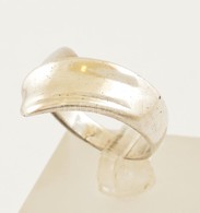 Ezüst(Ag) Szalagos Gyűrű, Jelzés Nélkül, Méret: 56, Nettó: 4,4 G - Other & Unclassified