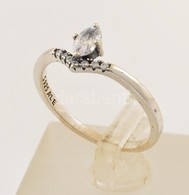 Ezüst(Ag) Pandora Gyűrű, Kővel, Jelzett, Méret: 53, Bruttó: 1,4 G - Altri & Non Classificati