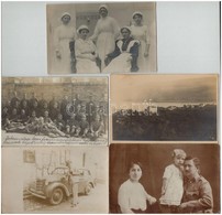 ** * 90 Db RÉGI Fotó Képeslap: Katonai, Autó, Gyerekjáték, Város, életképek, Hölgyek / 90 Pre-1945 Photo Postcards: Mili - Non Classificati