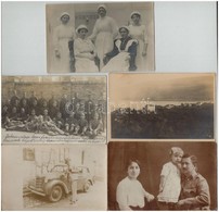 ** * 90 Db RÉGI Fotó Képeslap: Katonai, Autó, Gyerekjáték, Város, életképek, Hölgyek / 90 Pre-1945 Photo Postcards: Mili - Unclassified