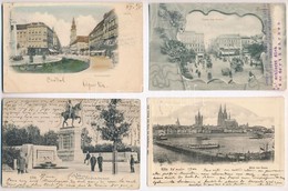 ** * 44 Db RÉGI Külföldi Városképes Lap: Osztrák, Svájci és Német / 44 Pre-1945 European Town-view Postcards: Austrian,  - Non Classés