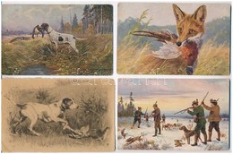 ** * 39 Db RÉGI állatos Motívumlap: Vadász, Vadállatok, Háziállatok, Kutya, Macska, Madarak / 39 Pre-1945 Animal Themed  - Non Classificati