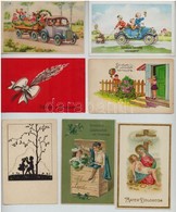** * 38 Db RÉGI üdvözlőlap / 38 Pre-1945 Greeting Art Postcards - Unclassified