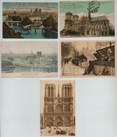 ** * 30 Db RÉGI Képeslap A Párizsi Notre Dame Templommal / 30 Pre-1945 French Postcards, Paris Notre Dame - Unclassified