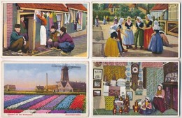 22 Db RÉGI Holland Képeslap Városokkal és Népviselettel / 22 Pre-1945 Dutch Postcards With Towns And Folklore Motives - Non Classificati