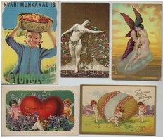 ** * 21 Db RÉGI Motívumlap: Hölgyek, Romantikus, Művész és üdvözlő Lapok / 21 Pre-1945 Motive Postcards: Lady, Romantic, - Non Classificati
