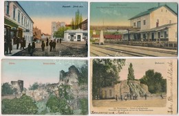 ** * 10 Db RÉGI Történelmi Magyar Városképes Lap, Vegyes Minőség / 10 Pre-1945 Town-view Postcards From The Kingdom Of H - Non Classés