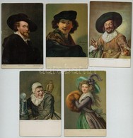 ** 5 Db RÉGI Használatlan Stengel Litho Művészlap / 5 Pre-1945 Unused Stengel Litho Art Postcards - Non Classificati