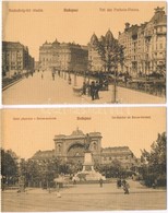 ** Budapest, Szabadság Tér és Keleti Pályaudvar - 2 Db Régi Képeslap / 2 Pre-1945 Postcards - Non Classificati