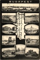 T2 1905 Budapest, Királyi Vár, Népszínház, Nemzeti Színház, Lánchíd, Ferenc József Híd, Nemzeti Múzeum, Központi (Keleti - Non Classificati