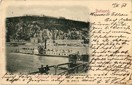 * T2/T3 1898 Budapest I. Gellérthegy, Gőzhajó, Hajóállomás - Non Classificati