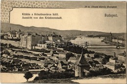 ** T1/T2 Budapest I. Kilátás A Krisztinaváros Felől, Királyi Vár, Lánchíd, Tabán. Divald Károly 28. Sz. - Non Classificati