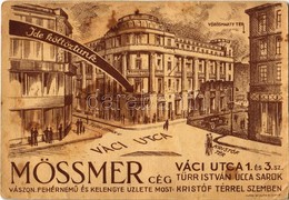 * T3 Budapest V. Mössmer József Fiai Cég Vászon, Fehérnemű és Kelengye üzlete. Váci Utca 1. és 3. Sz. Klösz. Gy. és Fia  - Non Classificati