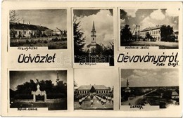 T2/T3 1951 Dévaványa, Községháza, Református Templom, Hősök Szobra, Vadkacsa Szálló. Foto Baji - Ohne Zuordnung