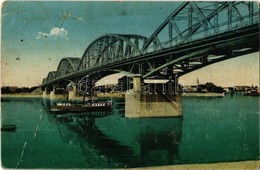 T3 1921 Esztergom, Mária Valéria Híd, Gőzhajó (fa) - Ohne Zuordnung