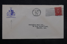 CANADA - Enveloppe Illustrée De Napanee En 1934 - L 33408 - Briefe U. Dokumente