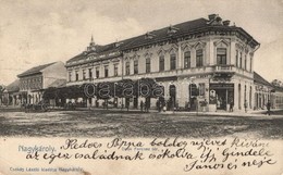 * T3 Nagykároly Deák Tér, Janitzky Albert üzlete, Kiadja Csókás László / Square, Shop (EB) - Non Classificati